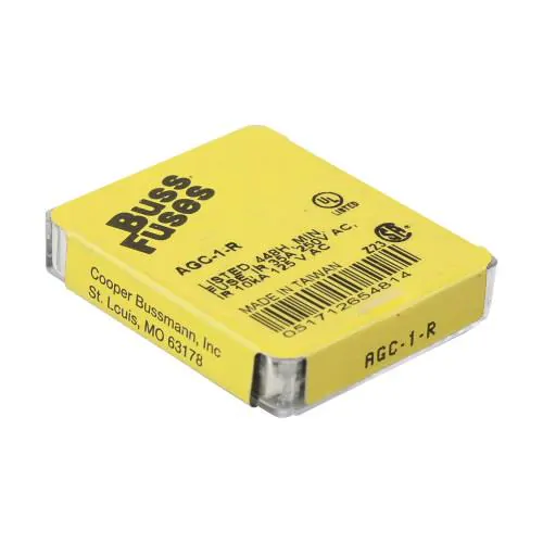 Bussmann / Eaton - AGC-1-8/10-R - Glass Fuse