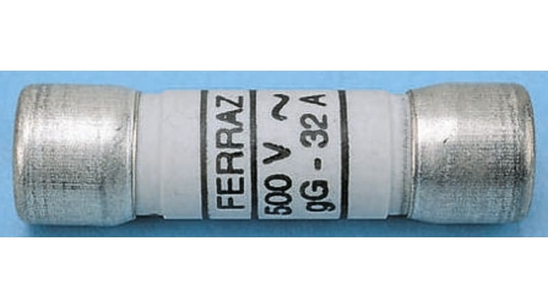 Mersen, 12A Ceramic Cartridge Fuse, 14 x 51mm