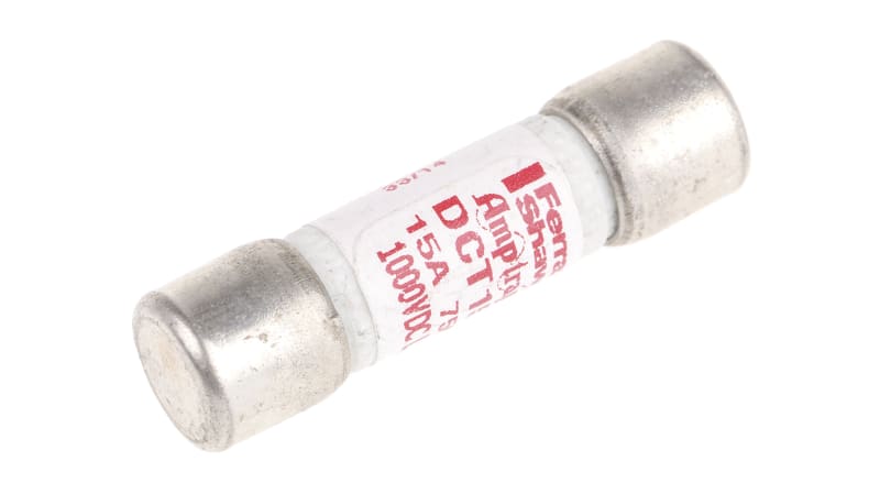 Mersen, 15A Melamine Cartridge Fuse, 10 x 38mm