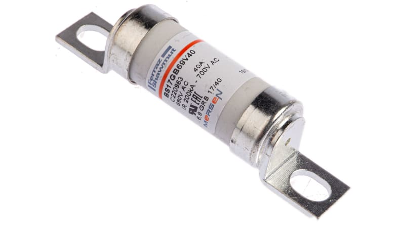 Mersen 40A British Standard Fuse, 690V, 61 → 65.5mm