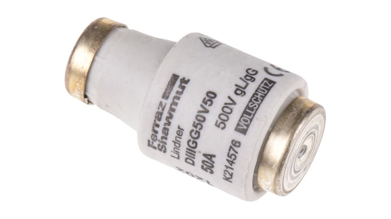 Mersen 50A DIII Diazed Fuse, E33 Thread Size, gG, 500V